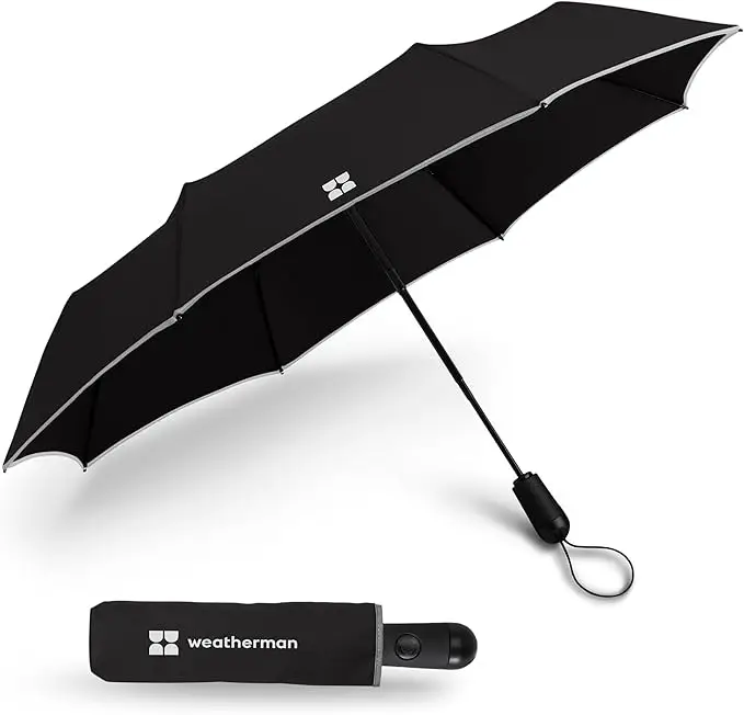 Weatherman Travel Umbrella review 2026 — windproof 55mph