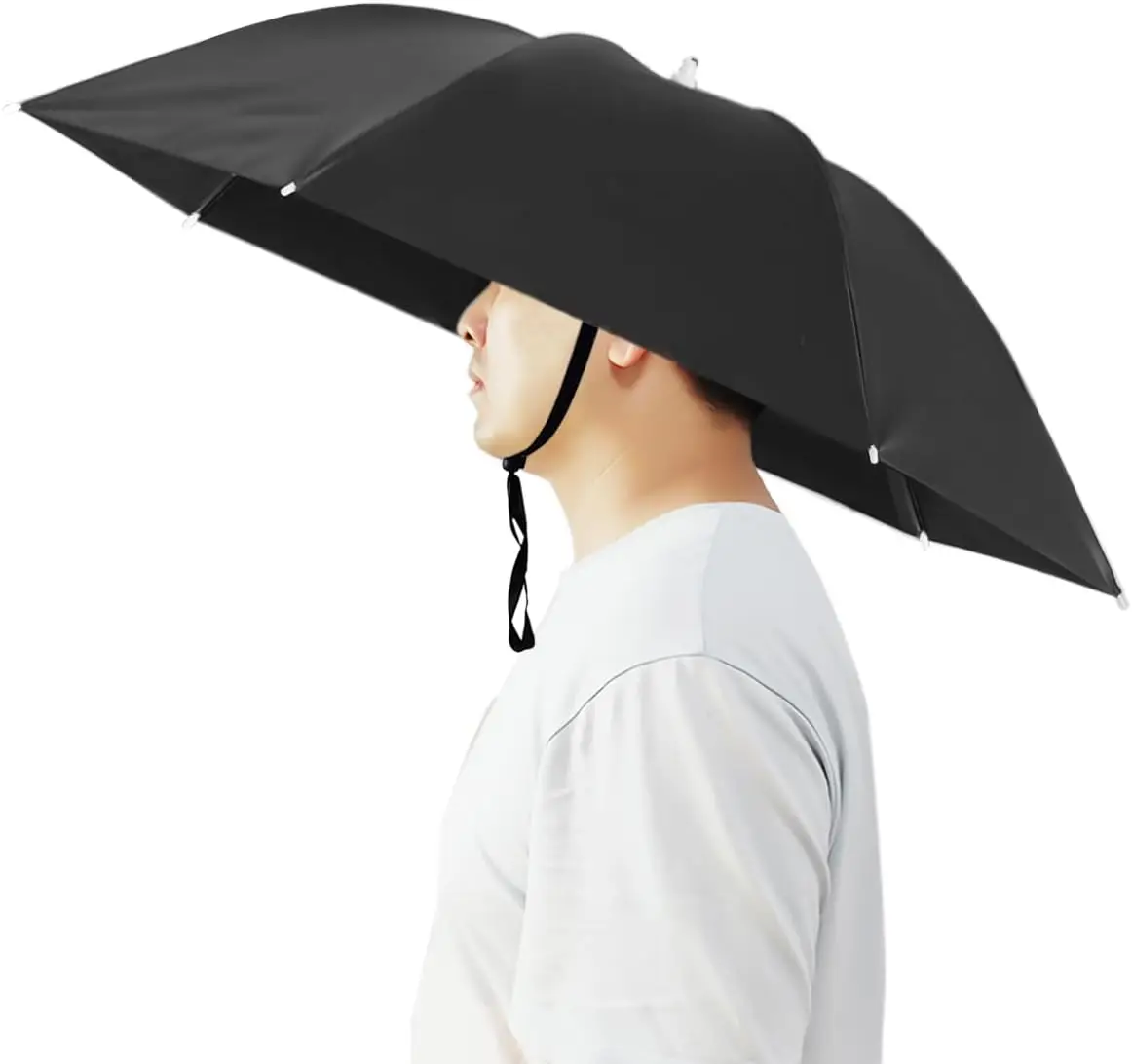 Umbrella Hat 37 inch Hands Free Fishing UV Protection