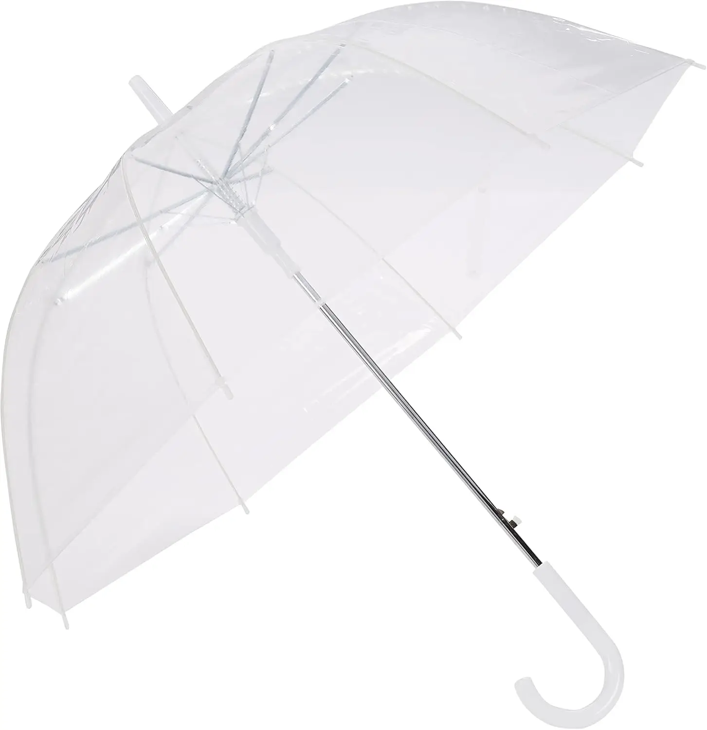 Amazon Basics Clear Umbrella round bubble wedding auto open fiberglass spoke protectors