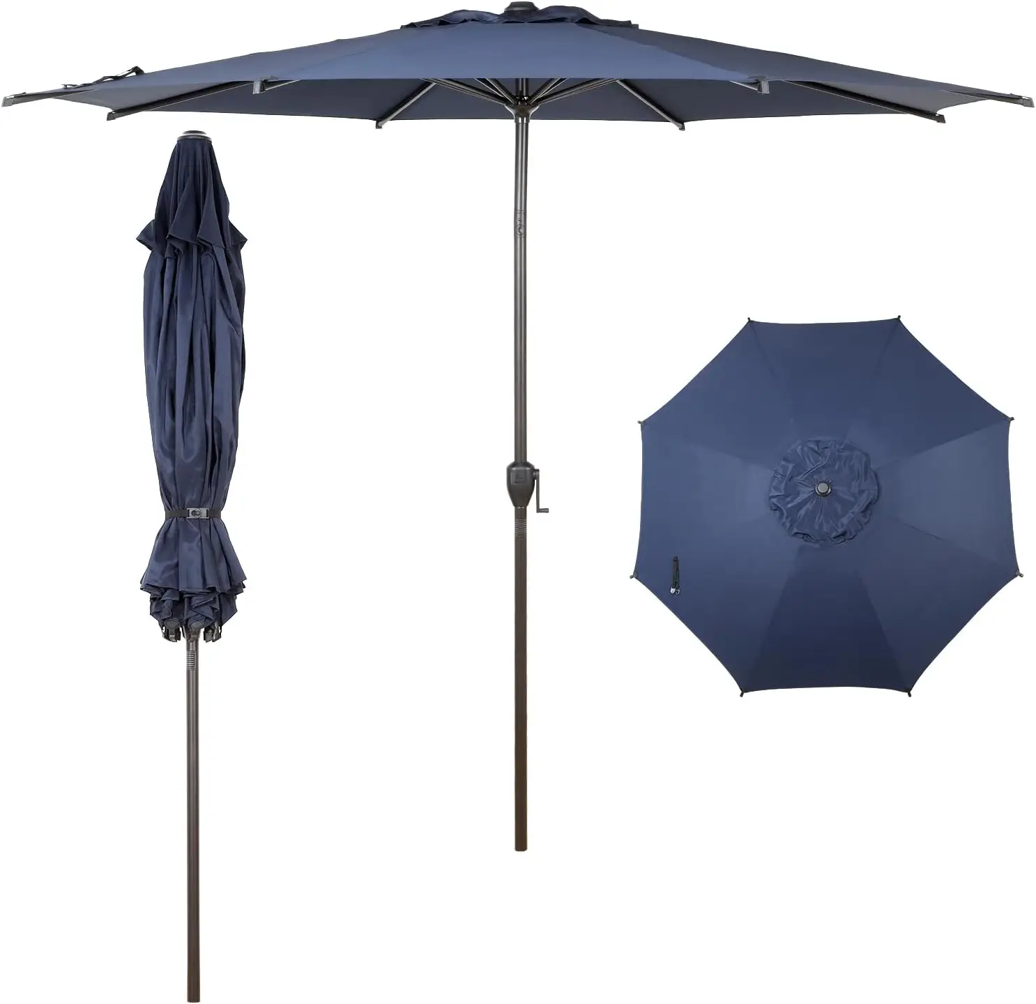 Abba Patio Lyon Patio Umbrella 9ft aluminum centre pole tilt crank review