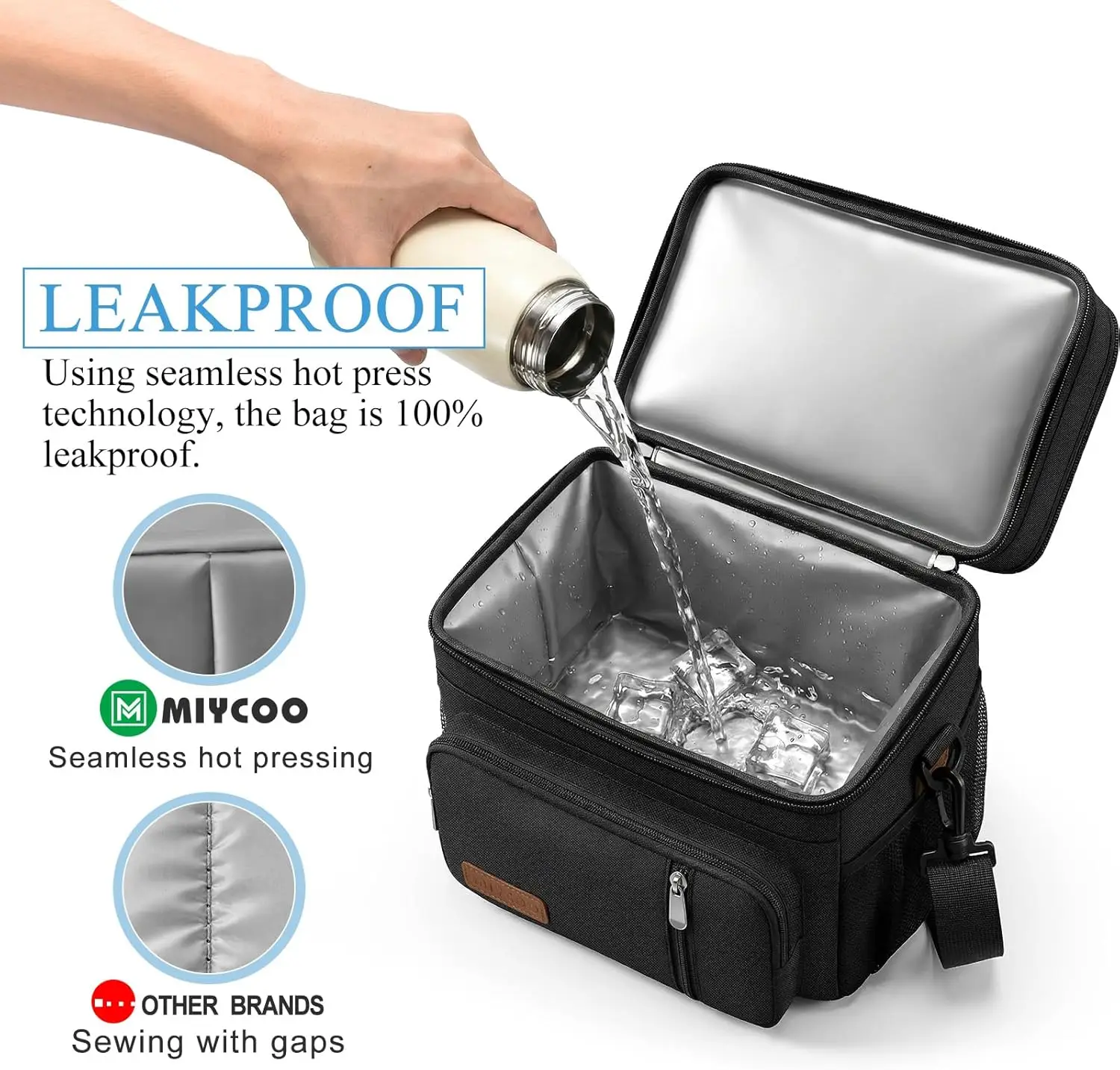 MIYCOO Insulated Beach Cooler Bag 15L leakproof review