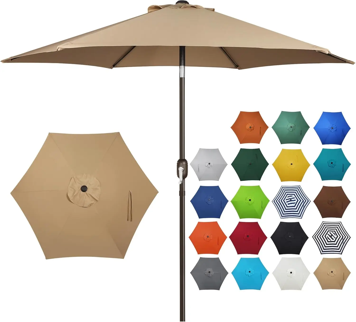 Blissun 7.5ft Patio Umbrella budget garden pick review