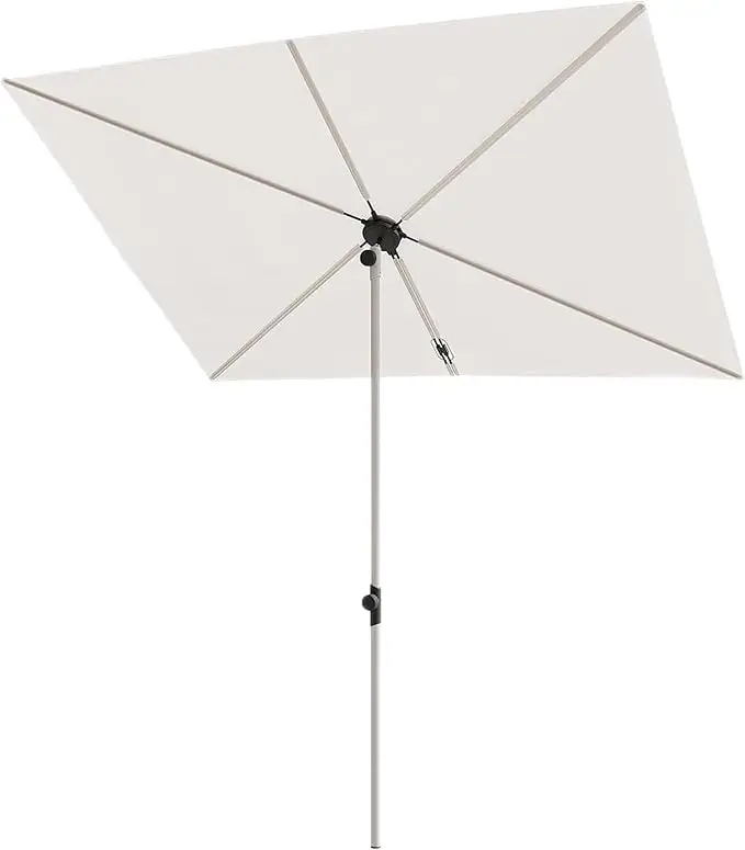 JENA Balcony Umbrella 6x4 ft rectangular flat canopy — 360 degree rotating knob, apartment deck